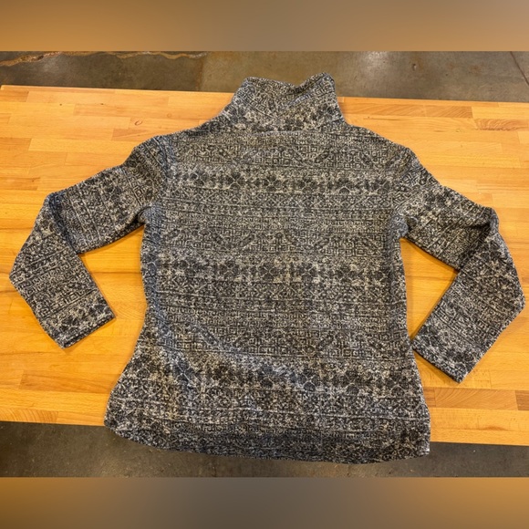 Columbia Mock Neck Aztec Pullover Athletic Sweater size Large - Picture 5 of 6